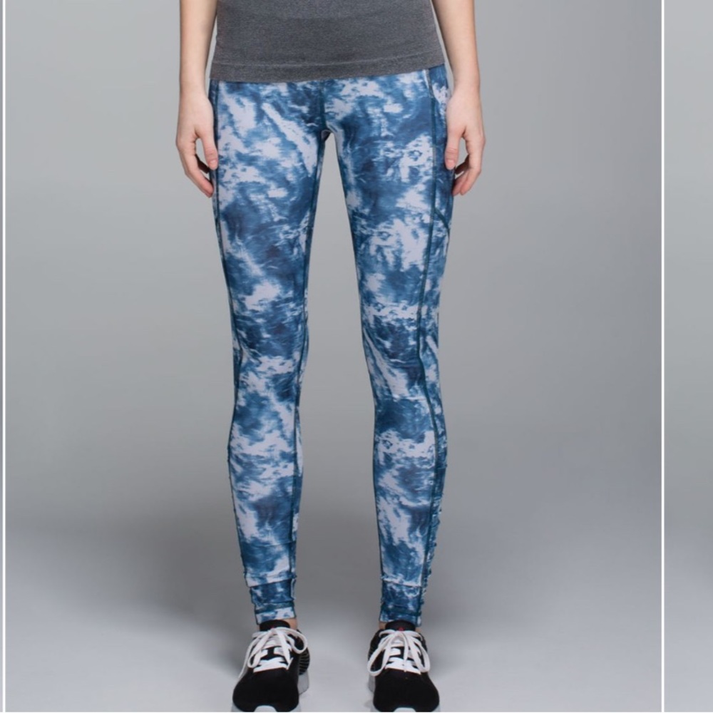 Lululemon Speed Tight III Sea Side Silver Fox Alberta Lake Naval Blue leggings 4